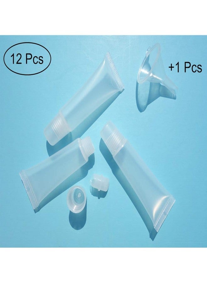 Erewa 12Pcs 8ml Clear Empty Tubes Refillable Containers for DIY Lip Gloss Balm & Travel Toiletries - Image 4